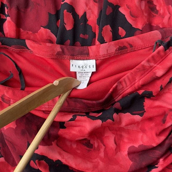 Y2k FINESSE USA Strapless Floral Hi-Low Dress Party Cocktail Party Size S - Picture 4 of 4